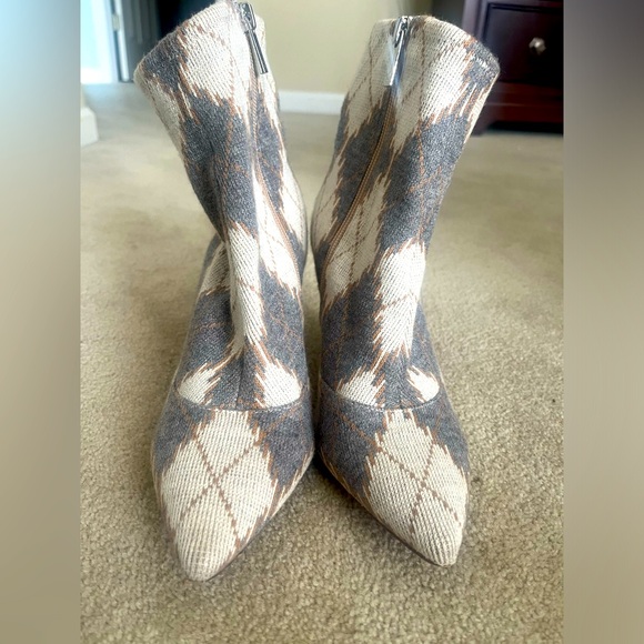 Jessica Simpson Shoes - Jessica Simpson Argyle Zip Up Booties